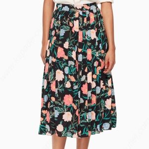 Kate Spade crape de Blossom Pleated Skirt - SZ 8
